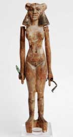 Female figurine found in Magician's Tomb. 