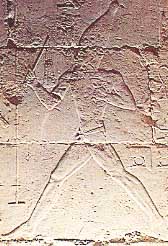 King Djoser performing the sed dance. Saqquara 2,670 BCE.