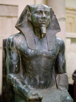 King Khafre 2,650-2480 BCE. photo: Jon Bodsworth.